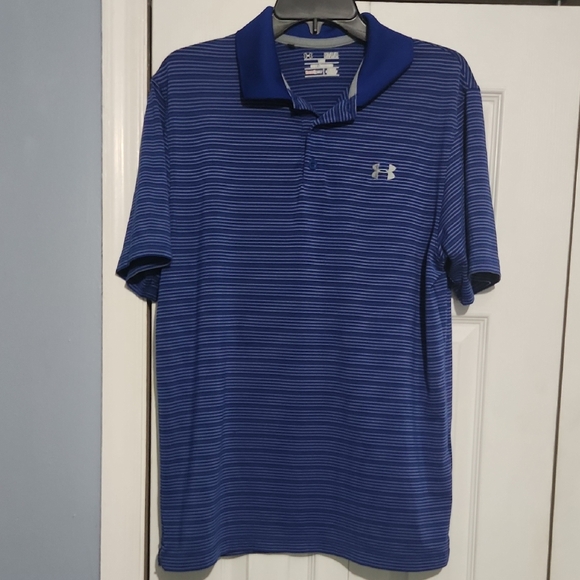 Under Armour Other - Under Armour Men's Blue Striped Polo Shirt